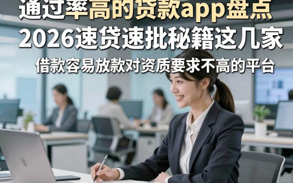 通过率高的贷款app盘点，2026速贷速批秘籍这几家借款容易放款对资质要求不高的平台