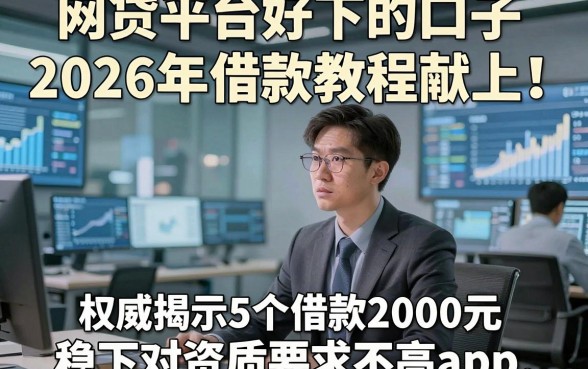 网贷平台好下的口子2026年借款教程献上！权威揭示5个借款2000元稳下对资质要求不高app