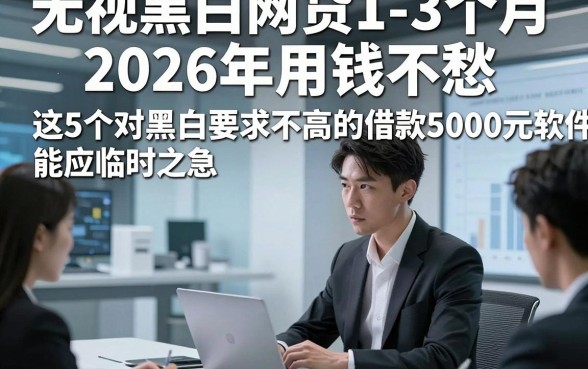 无视黑白的网贷1-3个月2026年用钱不愁，这5个对黑白要求不高的借款5000元软件能应临时之急