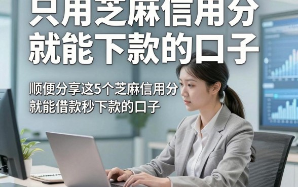 只用芝麻信用分就能下款的口子，顺便分享这5个芝麻信用分就能借款秒下款的口子