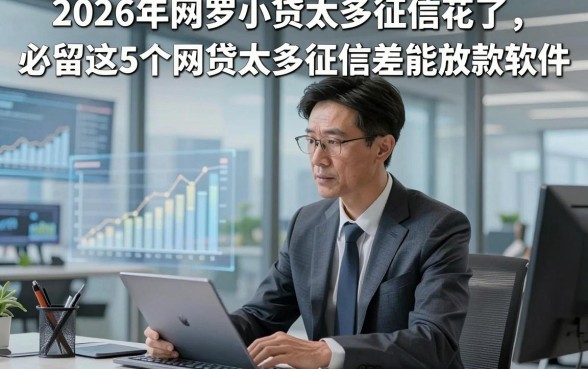 2026年网罗小贷太多征信花了，必留这5个网贷太多征信差能放款软件