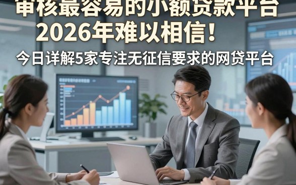 审核最容易的小额贷款平台2026年难以相信！今日详解5家专注无征信要求的网贷平台