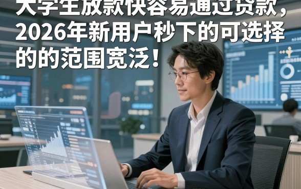 大学生放款快容易通过贷款2026年新用户秒下的可选择的范围宽泛！，今天深度归结​这五个黑户借款口子！