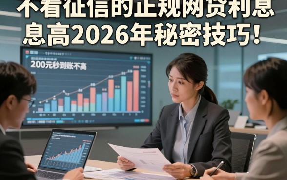 不看征信的正规网贷利息高2026年秘密技巧！详述​五个贷款利息高对征信要求不高2000元秒到账的口子