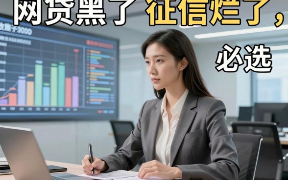 网贷黑了 征信烂了，必选​这五个借款黑了征信烂了对口子放款3000秒