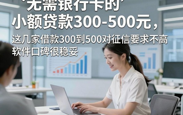 无需银行卡的小额贷款300-500元，这几家借款300到500对征信要求不高软件口碑很稳妥