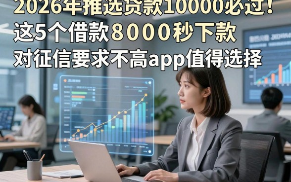 2026年推选贷款10000必过！这5个借款8000秒下款对征信要求不高app值得选择