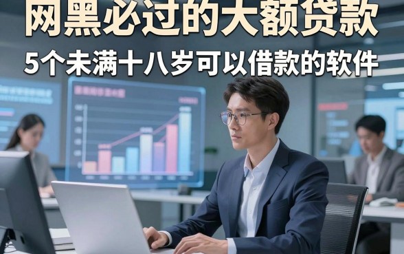 网黑必过的大额贷款，揭秘​5个未满十八岁可以借款的软件
