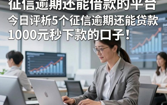 征信逾期还能借款的平台，今日评析5个征信逾期还能贷款1000元秒下款的口子