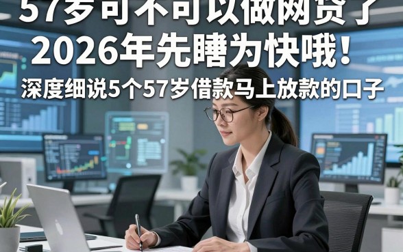 57岁可不可以做网贷了2026年先睹为快哦！深度细说5个57岁借款马上放款的口子