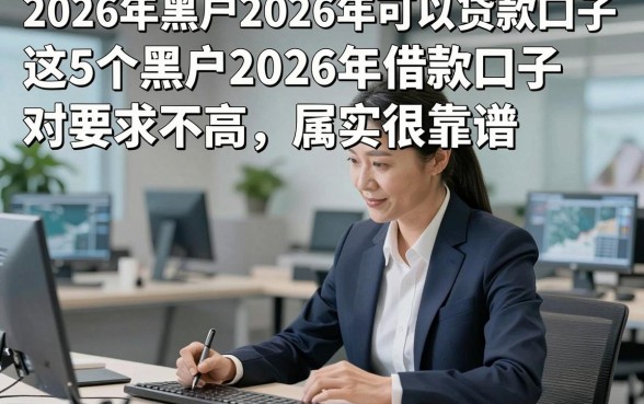 2026年黑户2026年可以贷款口子，这5个黑户2026年借款口子对要求不高属实很靠谱