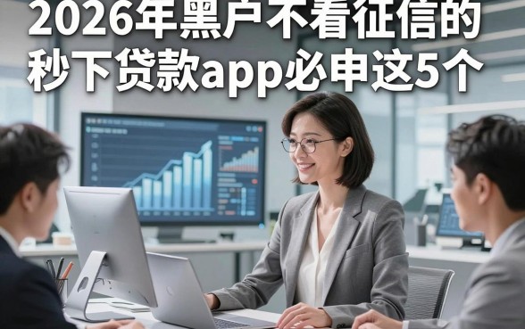 2026年黑户不看征信的秒下贷款app必申​这5个，本篇为您全面阐述！