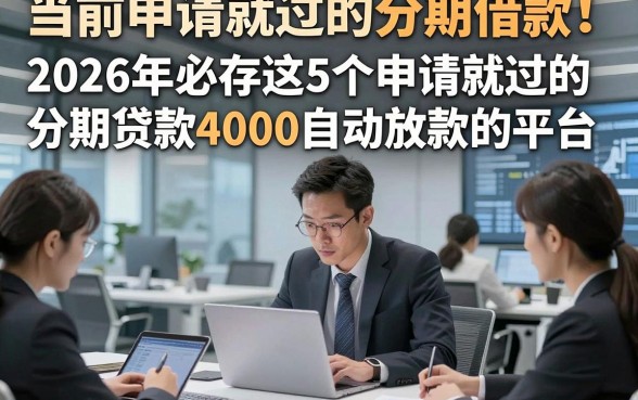 当前申请就过的分期借款！2026年必存这5个申请就过的分期贷款4000自动放款的平台