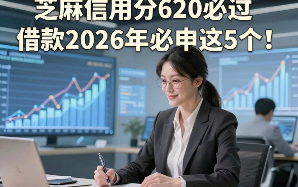 芝麻信用分620必过借款2026年必申这5个！本文为您专业解答！