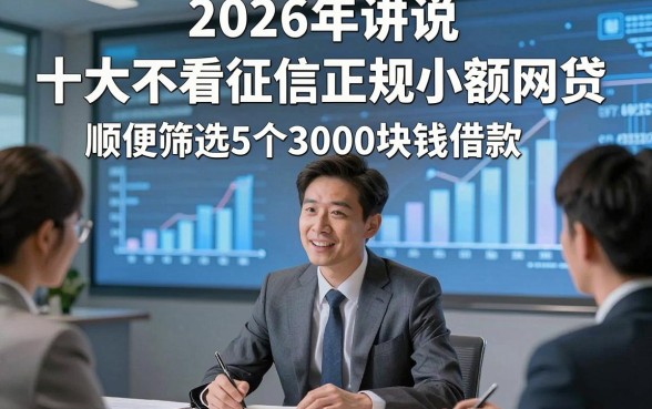 2026年讲说​十大不看征信正规小额网贷，顺便筛选5个3000块钱借款