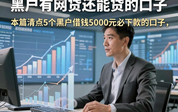 黑户有网贷还能贷的口子，本篇清点5个黑户借钱5000元必下款的口子