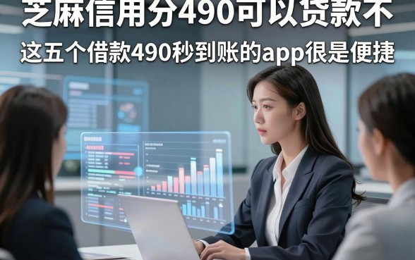 芝麻信用分490可以贷款不，这五个借款490秒到账的app很是便捷