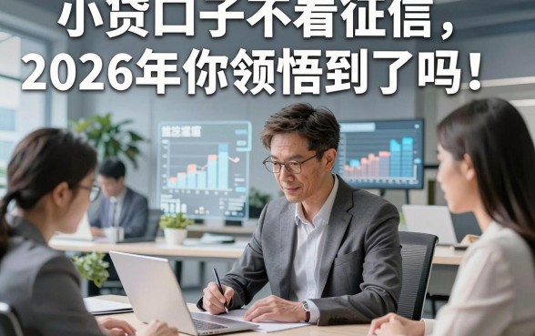 小贷口子不看征信2026年你领悟到了吗！挖掘五个借款对征信要求不高口子