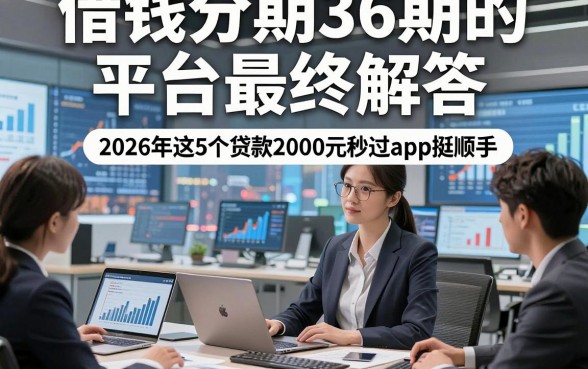 借钱分期36期的平台最终解答，2026年这5个贷款2000元秒过对征信要求不高app挺顺手
