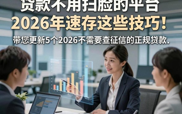 贷款不用扫脸的平台2026年速存这些技巧！带您更新5个2026不需要查征信的正规贷款