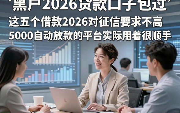 黑户2026贷款口子包过，这五个借款2026对征信要求不高5000自动放款的平台实际用着很顺手