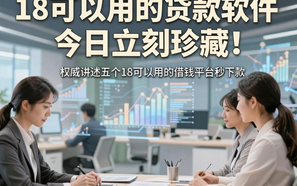 18可以用的贷款软件今日立刻珍藏！权威讲述五个18可以用的借钱平台秒下款
