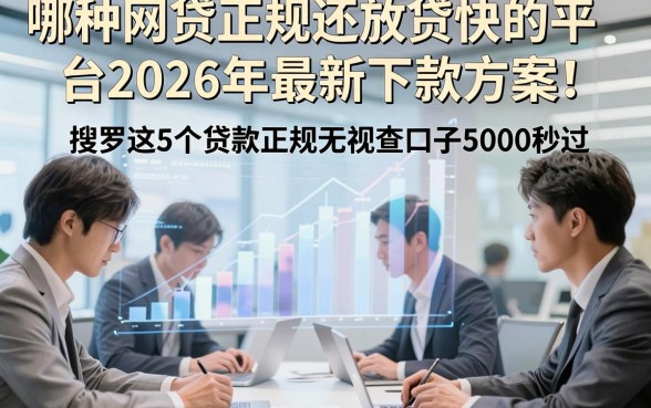 哪种网贷正规还放贷快的平台2026年最新下款方案！搜罗这5个贷款正规无视查口子5000秒过