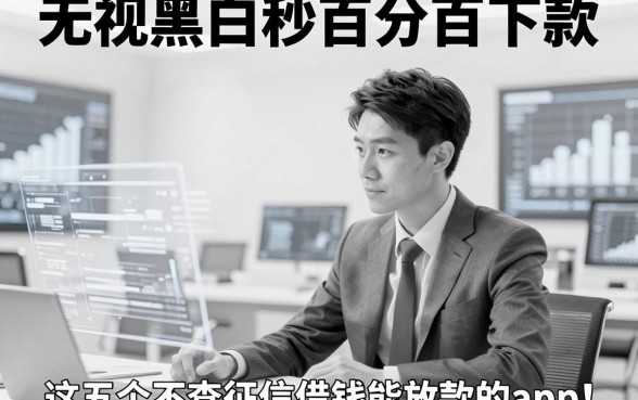 无视黑白秒百分百下款，同时分享这五个不查征信借钱能放款的app