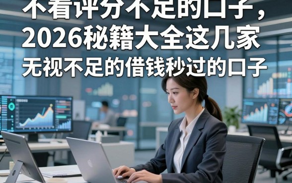 不看评分不足的口子，2026秘籍大全这几家无视不足的借钱秒过的口子