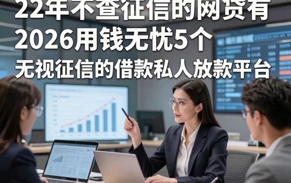 22年不查征信的网贷有，2026用钱无忧5个无视征信的借款私人放款平台