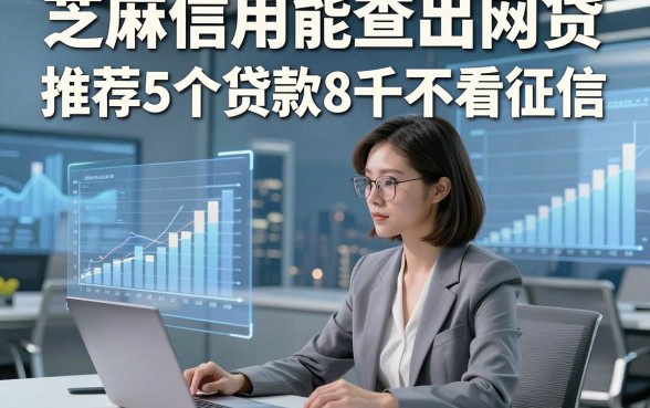 芝麻信用能查出网贷，推荐5个贷款8千不看征信