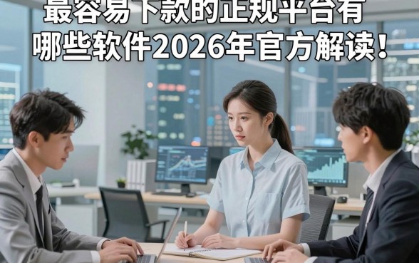 最容易下款的正规平台有哪些软件2026年官方解读！精挑五个直接在手机上借钱