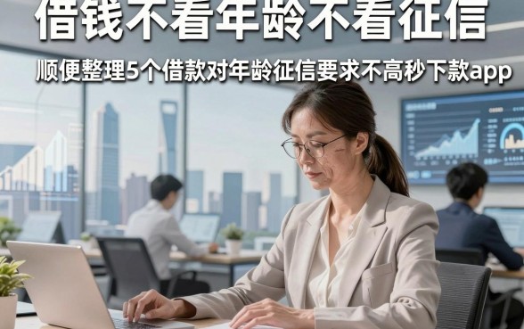 借钱不看年龄不看征信，顺便整理5个借款对年龄征信要求不高秒下款app