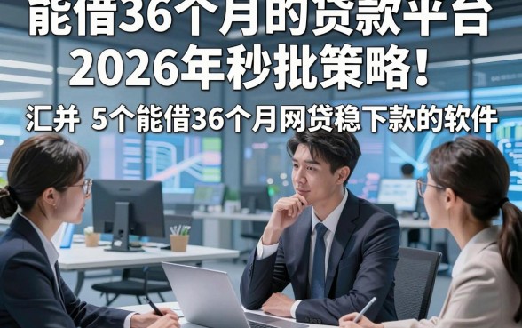 能借36个月的贷款平台2026年秒批策略！汇总5个能借36个月网贷稳下款的软件