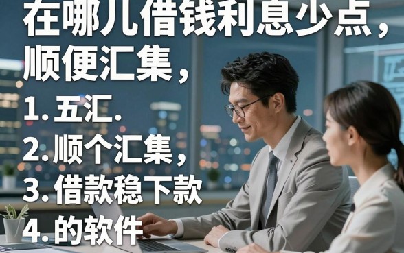 在哪儿借钱利息少点，顺便汇集五个借款稳下款的软件