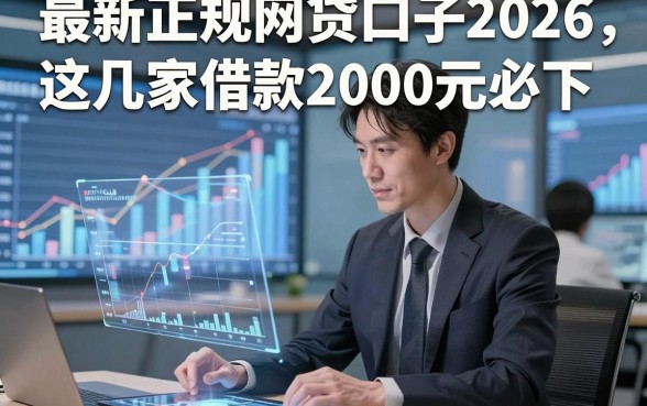 最新正规网贷口子2026，这几家借款2000元必下 对要求不高 的口子能帮应急周转
