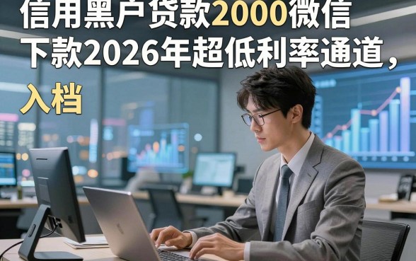信用黑户贷款2000微信下款2026年超低利率通道，入档​这5个借钱2000容易下款的app