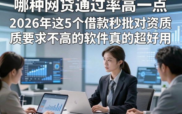 哪种网贷通过率高一点，2026年这5个借款秒批对资质要求不高的软件真的超好用
