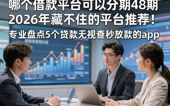 哪个借款平台可以分期48期2026年藏不住的平台推荐！专业盘点5个贷款无视查秒放款的app