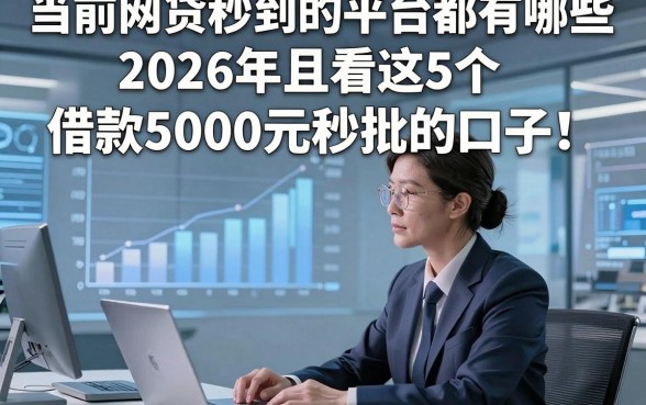 当前网贷秒到的平台都有哪些，2026年且看这5个​借款5000元秒批的口子