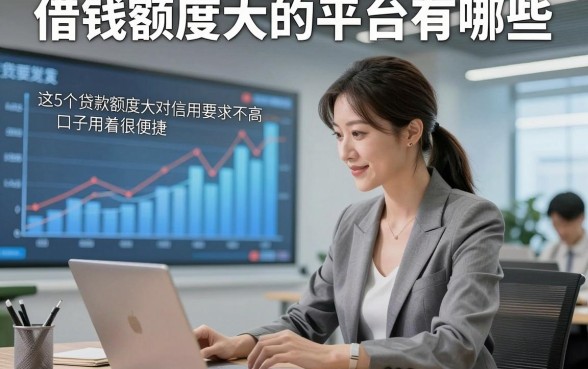 借钱额度大的平台有哪些，优选​这5个贷款额度大对信用要求不高口子用着很便捷