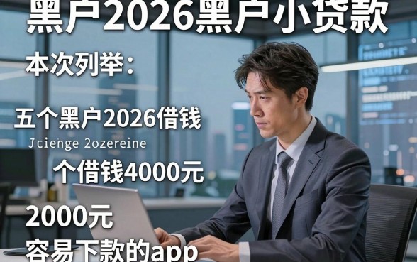 黑户2026黑户小贷款，本次列举五个黑户2026借钱4000元容易下款的app