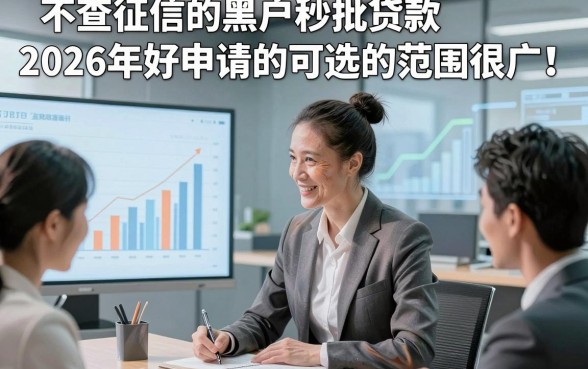 不查征信的黑户秒批贷款2026年好申请的可选的范围很广！，今天深入归纳​这五个贷款口子！