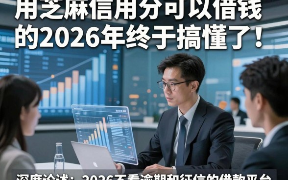 用芝麻信用分可以借钱的2026年终于搞懂了！深度论述这五个2026不看逾期和征信的借款平台