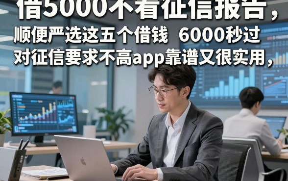 借5000不看征信报告，顺便严选这五个借钱6000秒过对征信要求不高app靠谱又很实用