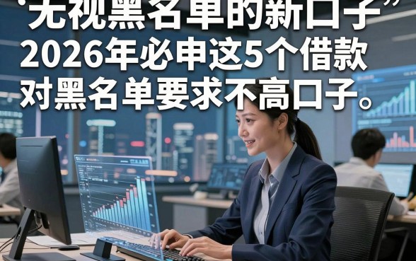 无视黑名单的新口子，2026年必申这5个借款对黑名单要求不高口子