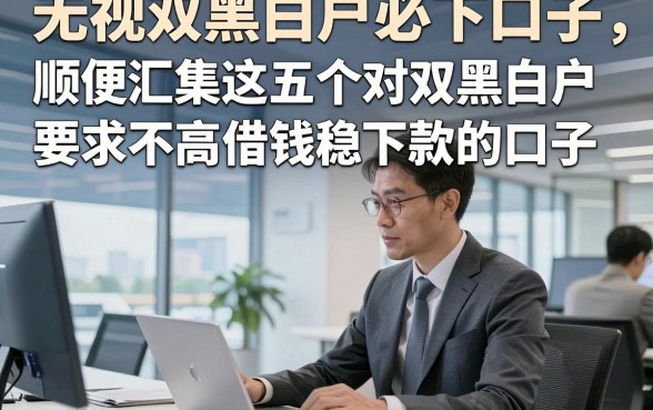 无视双黑白户必下口子,顺便汇集这五个对双黑白户要求不高借钱稳下款的口子