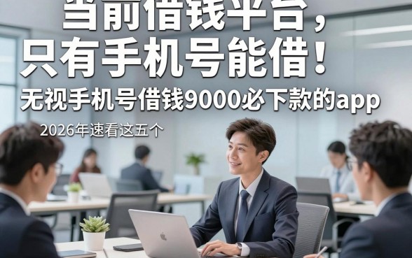 当前借钱平台只有手机号能借！2026年速看这五个​无视手机号借钱9000必下款的app