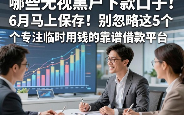 哪些无视黑户下款口子6月马上保存！别忽略这5个专注临时用钱的靠谱借款平台