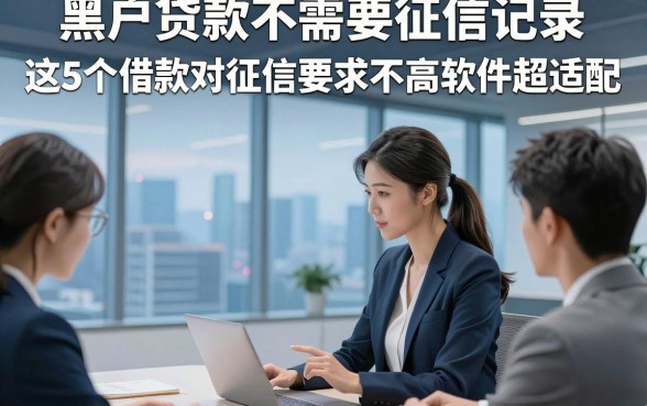 黑户贷款不需要征信记录，这5个借款对征信要求不高软件超适配